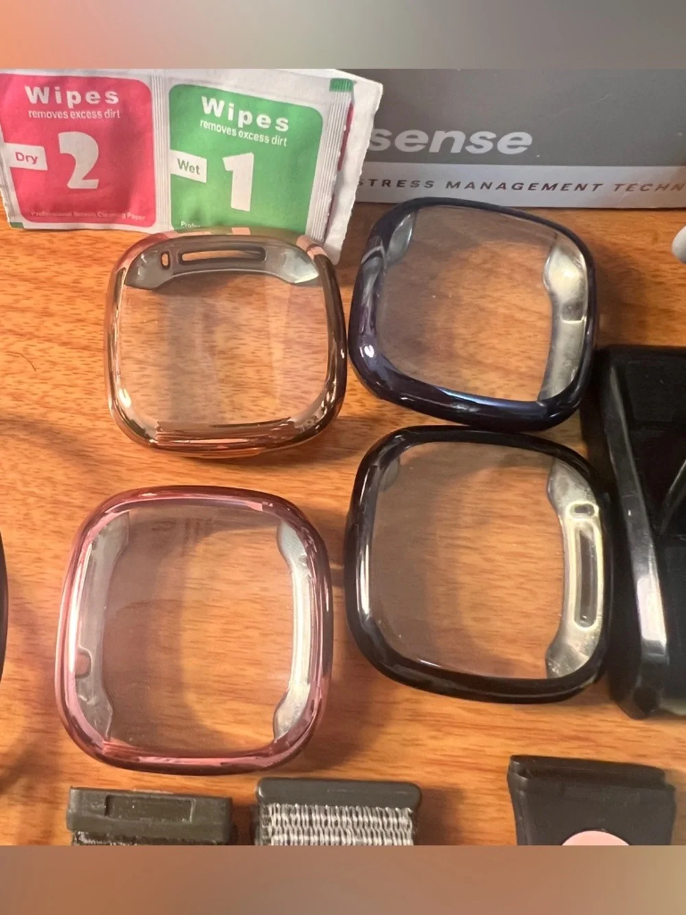 Fitbit Sense Watch, Charger, Faceplate and bands